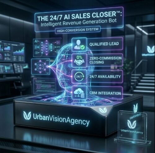 The 24/7 AI Sales Closer intelligent revenue generation system by UrbanVisionAgency